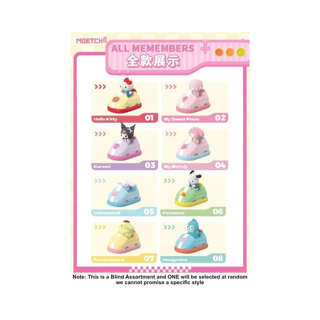 Sanrio characters Bumper Car Series Funny Movable Toy Blind Box, 24WDL-001 - Image 4