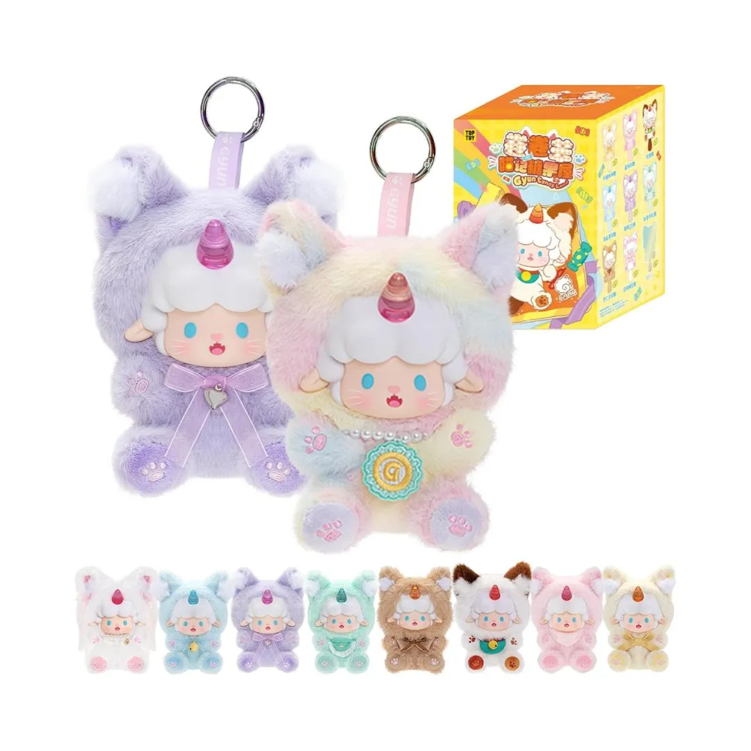 Vinyl plush blind box featuring characters from the Top Toy Gyun Candy Land Series