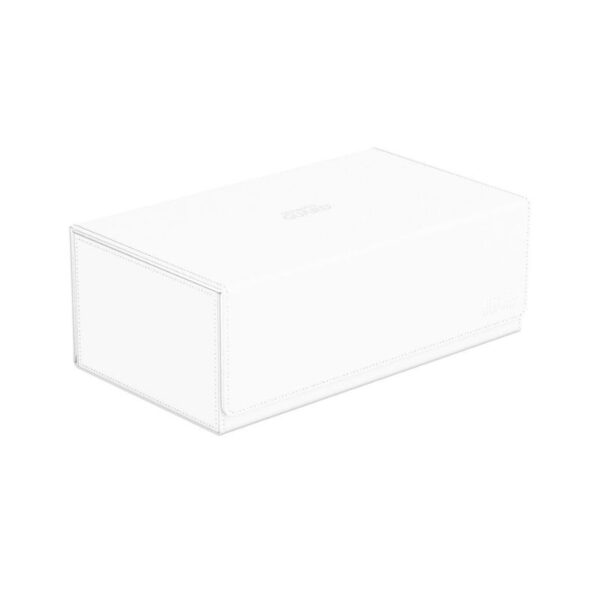 Ultimate Guard Arkhive 800+ Xenoskin in white, designed for card storage and protection, featuring a sleek, modern design