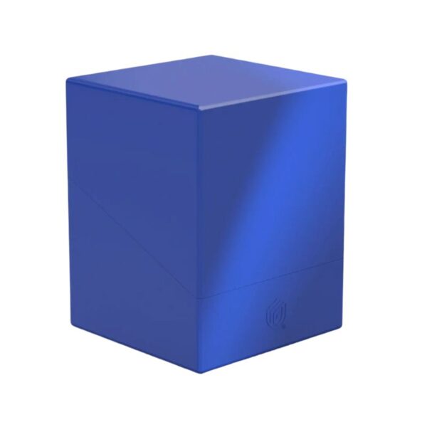 Solid blue Ultimate Guard Boulder 100+ storage box for card protection and organization
