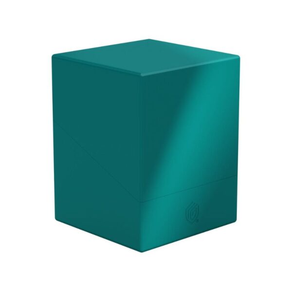 Ultimate Guard Boulder 100+ in solid petrol color, designed for card storage and protection