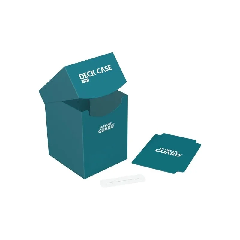 Petrol Ultimate Guard Deck Case 100+ for collectible cards, made of durable polypropylene for secure storage and protection.