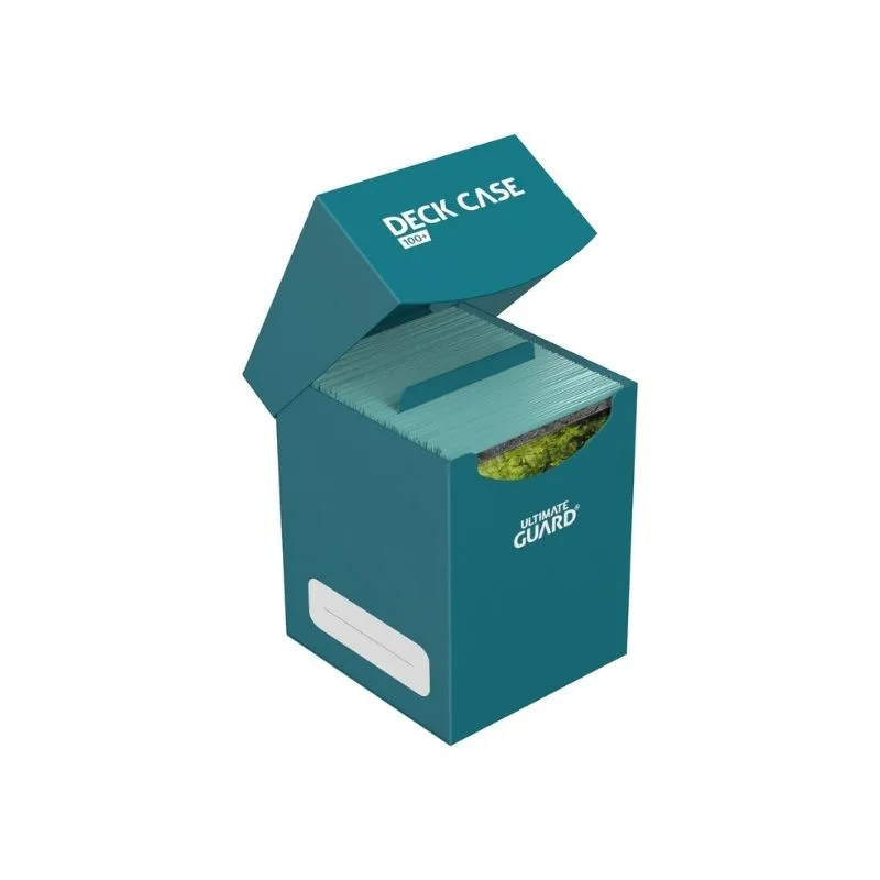Petrol Ultimate Guard Deck Case 100+ for collectible cards, made of durable polypropylene for secure storage and protection.