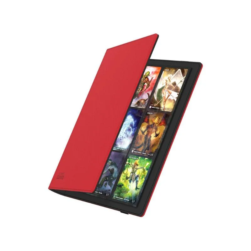 Red Ultimate Guard Flexxfolio 360 features 18 pockets per page and rotating pages for easy access to your card collection.