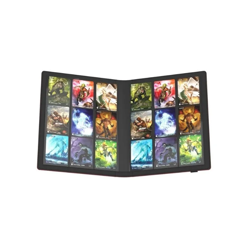 Red Ultimate Guard Flexxfolio 360 features 18 pockets per page and rotating pages for easy access to your card collection.