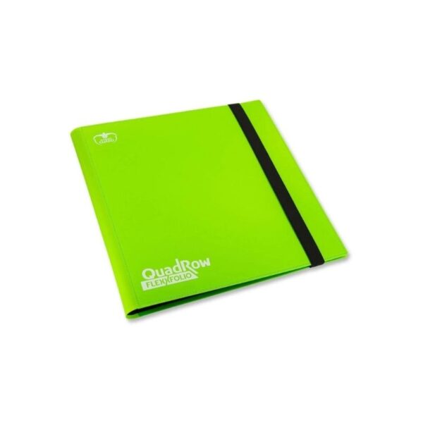 Light Green Ultimate Guard Flexxfolio 480 binder with 20 pages, holds 480 double-sleeved trading cards for organized playset storage.