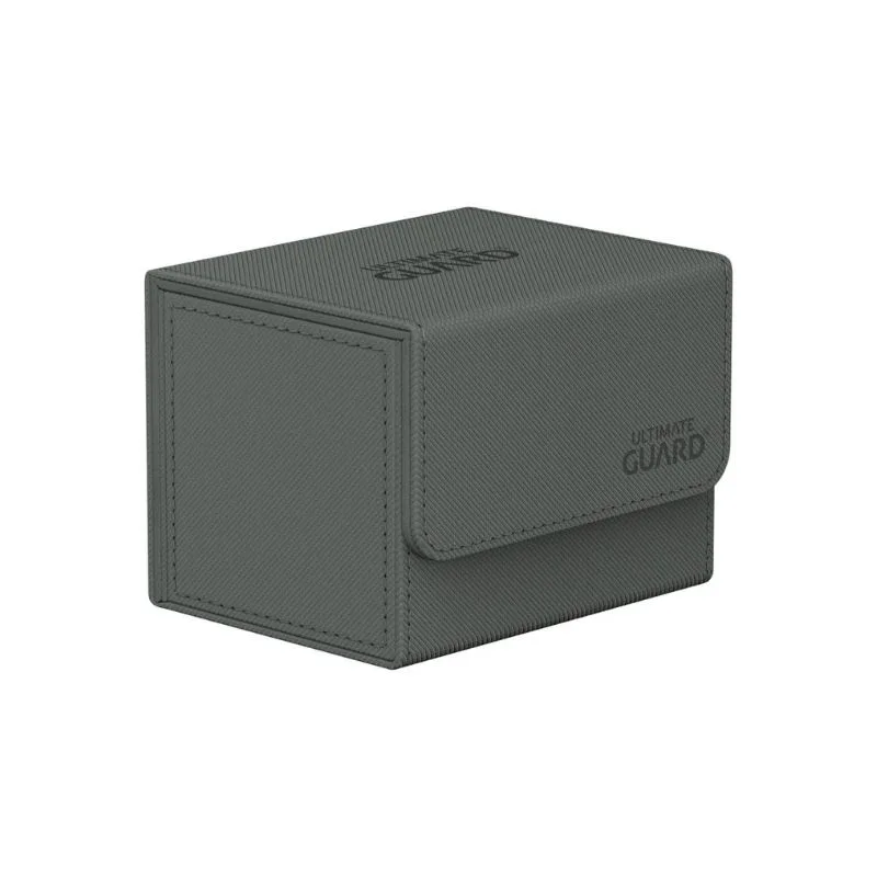 Ultimate Guard Sidewinder 100+ in Xenoskin Grey, a sleek storage solution for trading cards and collectibles
