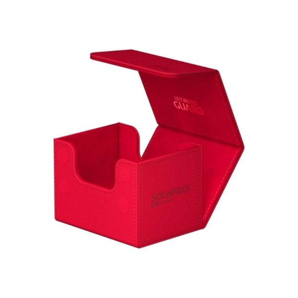 Red Ultimate Guard Sidewinder 100+ storage case made of durable Xenoskin material for card protection