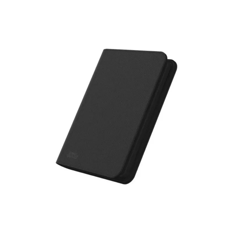 Black XenoSkin™ binder with 20 integrated 8-pocket pages, holds up to 160 double-sleeved trading cards, features zipper closure.