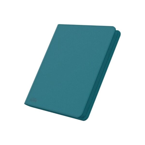 Petrol Ultimate Guard Zipfolio 480 binder with zipper, holds 480 double-sleeved cards, features durable XenoSkin™ cover.