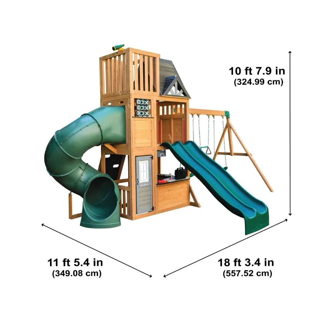 Kidkraft Summit View Wooden Swing Playset - F29750E - Image 14