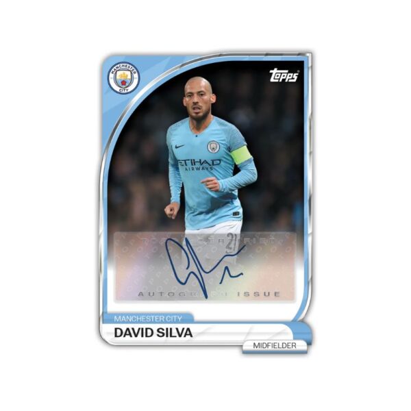 Manchester City 2025/26 collector tin featuring trading cards, autographs, and limited edition gold foilfractor collectibles