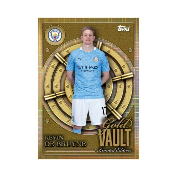 Manchester City 2025/26 collector tin featuring trading cards, autographs, and limited edition gold foilfractor collectibles