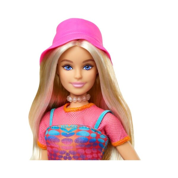 Barbie Italy Travel Doll dressed in a stylish outfit, holding a map, with iconic Italian landmarks in the background