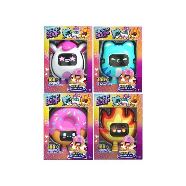 Assorted Beepboop Interactive Pet Figure, showcasing a colorful design and playful features for interactive fun