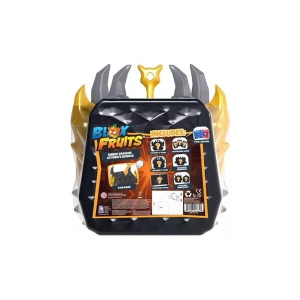 Blox Fruits Ultimate Bundle featuring the Ember Dragon, showcasing vibrant colors and dynamic design elements