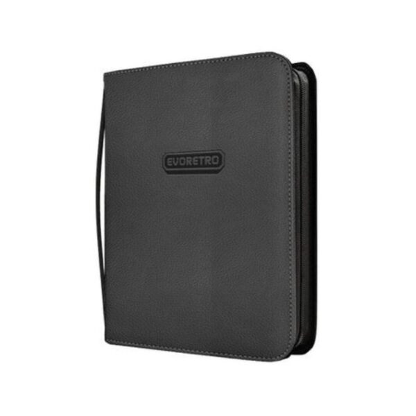 Black Evoretro Shield + 216 Topload Cards Binder, designed for organizing and protecting collectible trading cards