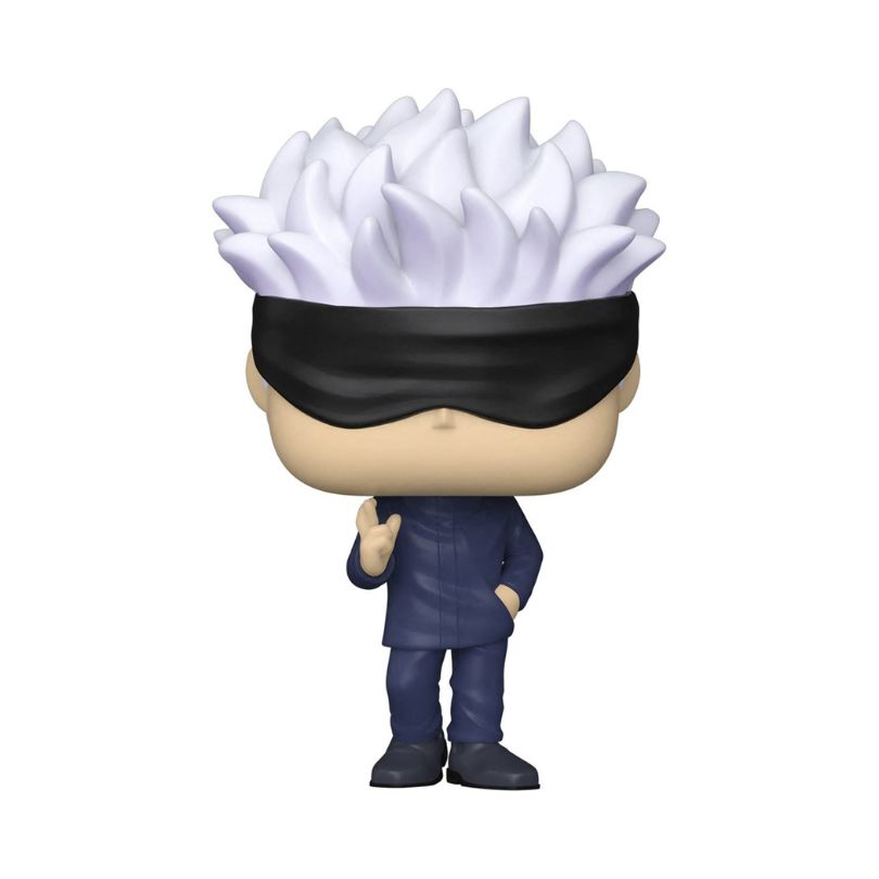 Funko Pop! Animation_ Jujutsu Kaisen - Sukuna (Fire Arrow) FU85322 Funko Pop! figure of Gojo from Jujutsu Kaisen, featuring his signature white hair and blindfolded eyes
