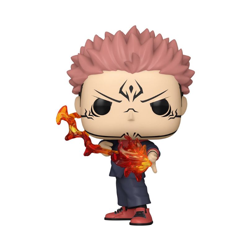 Funko Pop! Animation_ Jujutsu Kaisen - Sukuna (Fire Arrow) FU85322 Funko Pop! figure of Sukuna from Jujutsu Kaisen, depicted with a fire arrow, showcasing vibrant colors and detailed design