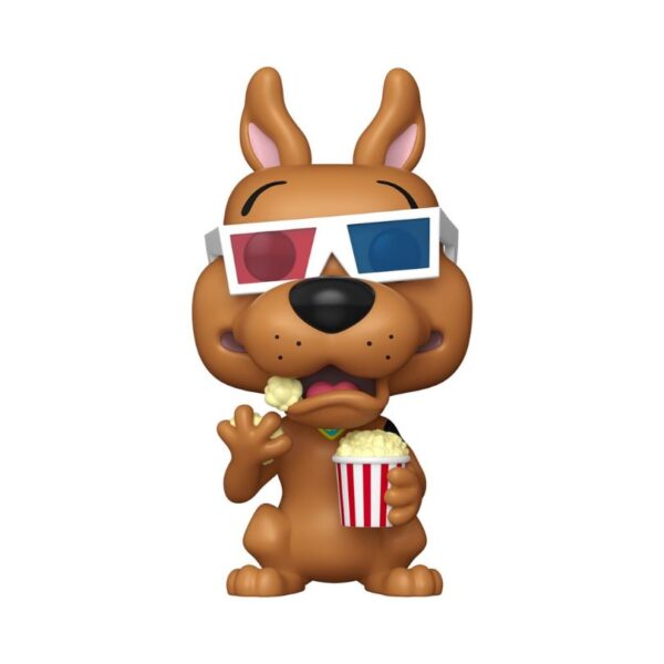 Join Scooby-Doo for a movie night! The Scooby-Doo with Popcorn Funko Pop! features the iconic dog in 3D glasses—perfect for fans and collectors alike.