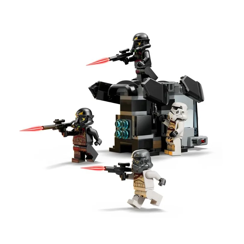 LEGO Star Wars 75412 set featuring Death Trooper and Night Trooper minifigures in an action-packed battle scene.