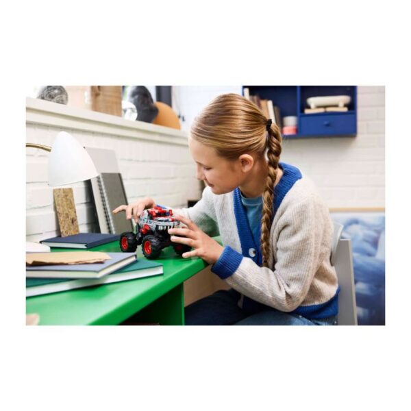 LEGO Technic 42200 Monster Jam ThunderROARus pull-back toy truck, featuring vibrant colors and detailed design for play