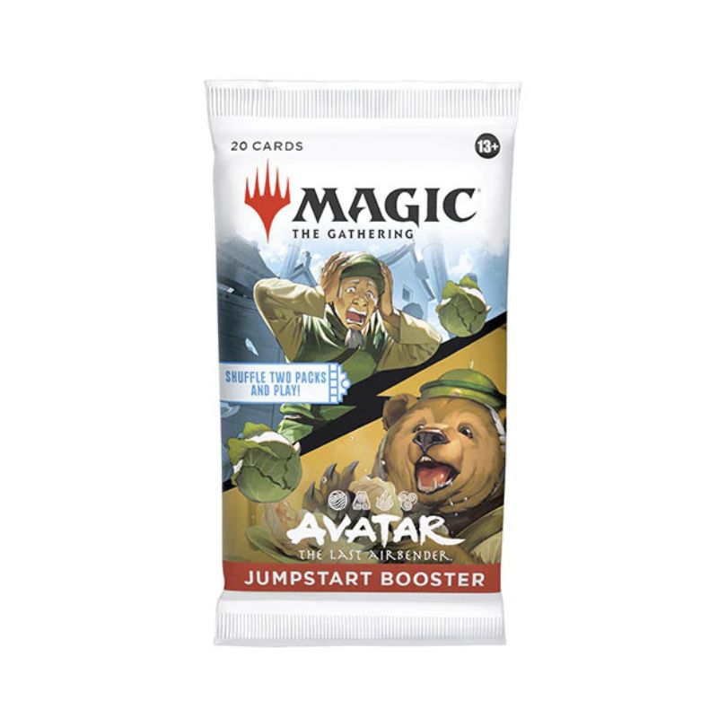 MTG_ Avatar The Last Airbender Jumpstart Booster (x24) D45900001-1 A box of 24 MTG Jumpstart Boosters themed around Avatar: The Last Airbender, featuring vibrant artwork and character designs