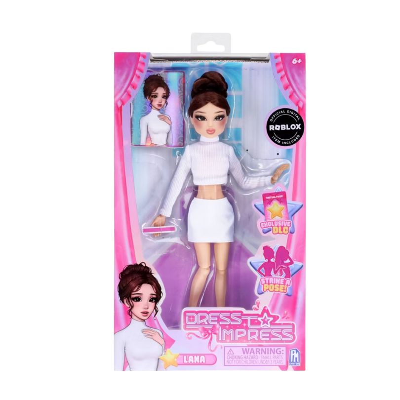 Phatmojo Roblox Dress To Impress Fashion Doll - Lana FD4101 Phatmojo Roblox Dress To Impress Fashion Doll - Lana, featuring stylish outfit and accessories for imaginative play