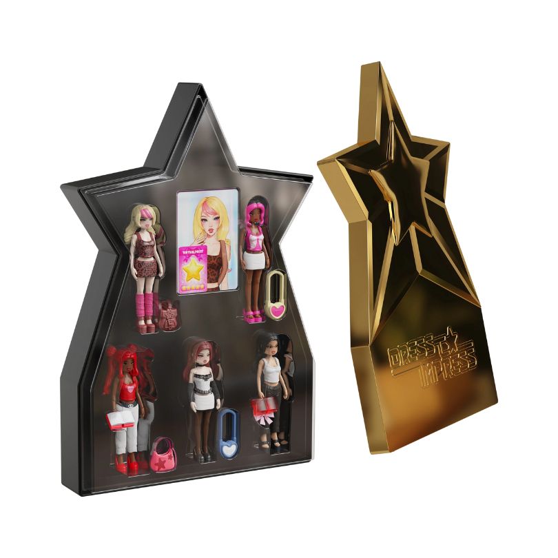 Phatmojo Roblox Dress To Impress Mystery Small Doll 5 Pack Superstar 1 – MF4103-1 Phatmojo Roblox Dress To Impress Mystery Doll 5 Pack featuring various stylish dolls for imaginative play