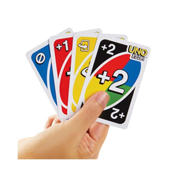 Colorful UNO Flip card game box