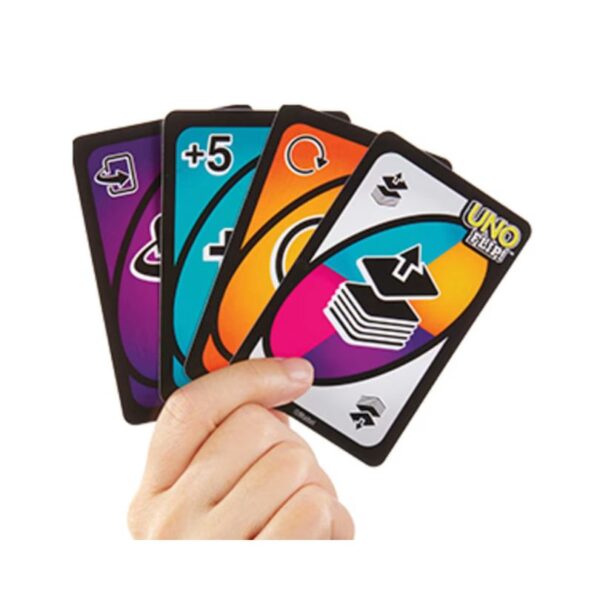 Colorful UNO Flip card game box