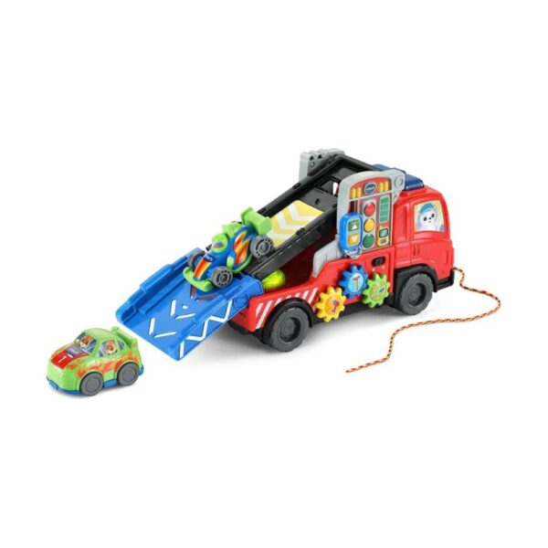 VTech 3-in-1 Fix and Haul Truck toy featuring a colorful design with detachable parts for imaginative play and learning