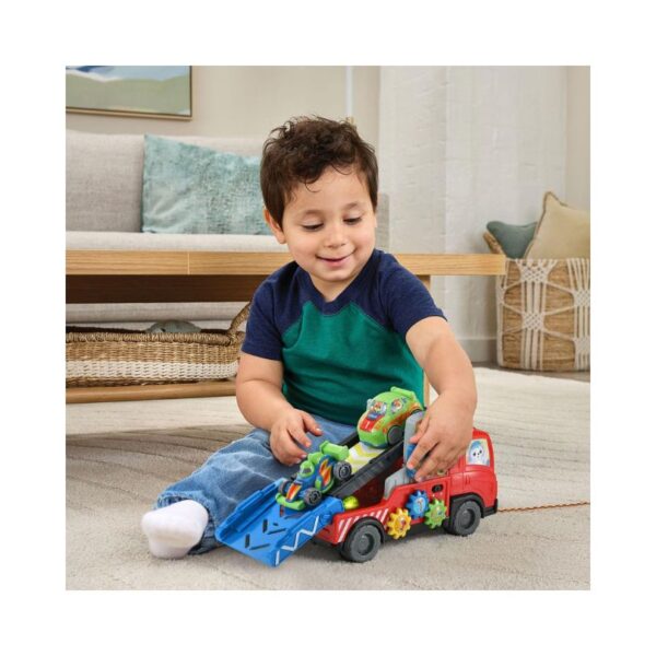 VTech 3-in-1 Fix and Haul Truck toy featuring a colorful design with detachable parts for imaginative play and learning