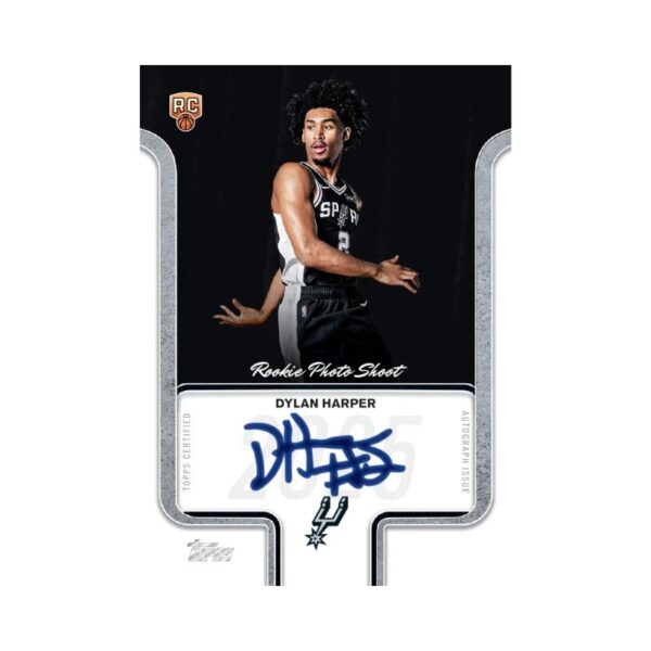 2025-26 Topps Basketball Hobby Box featuring player cards and collectible items in a vibrant, branded packaging design