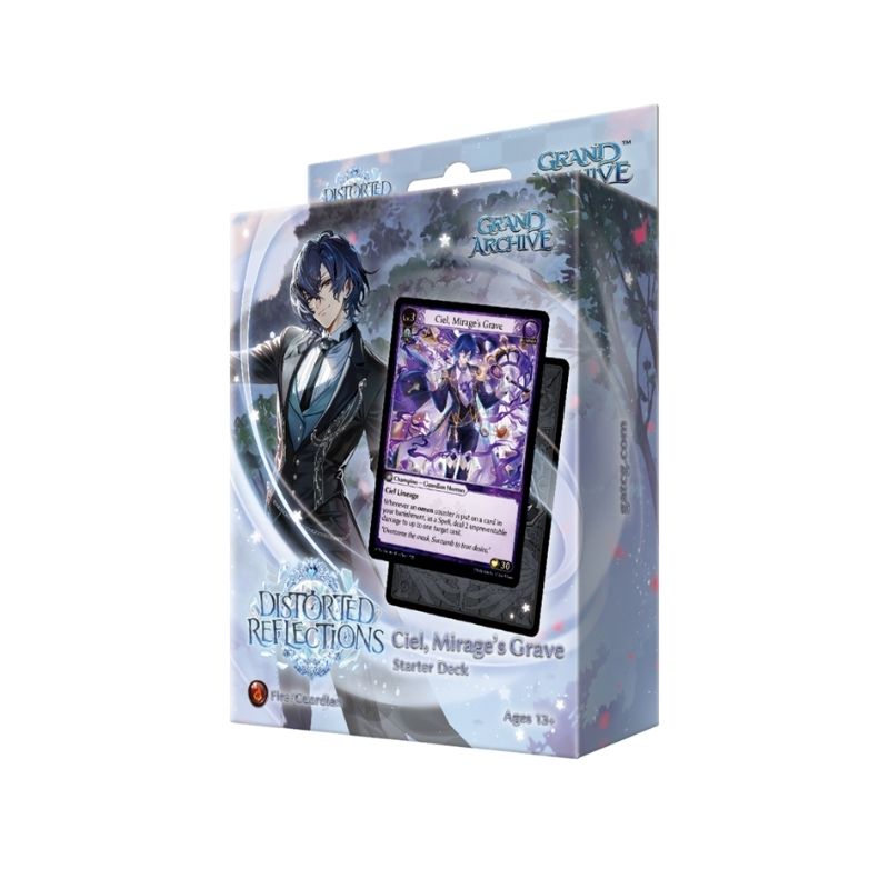 Grand Archive TCG_ Distorted Reflections Ciel Starter Deck - GA25S5 Grand Archive TCG: Mortal Ambition Kongming Starter Deck featuring vibrant artwork and character cards for gameplay