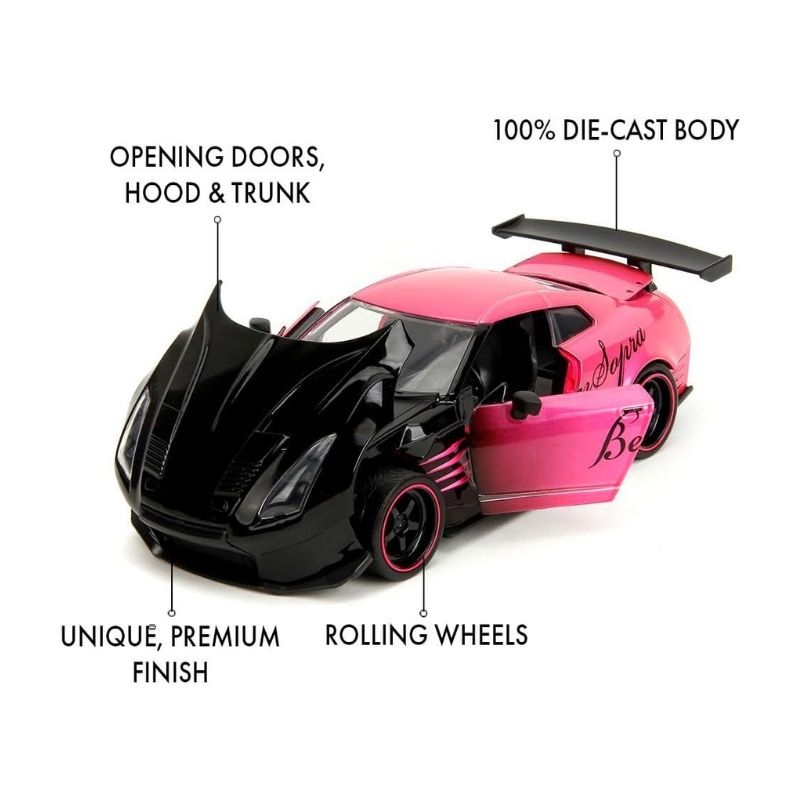 Jada Pink Slips 2009 Nissan GTR R35 1_24 – 9335500314R00-6 Jada Pink Slips 2009 Nissan GTR R35 model car in 1:24 scale, showcasing detailed design and vibrant colors