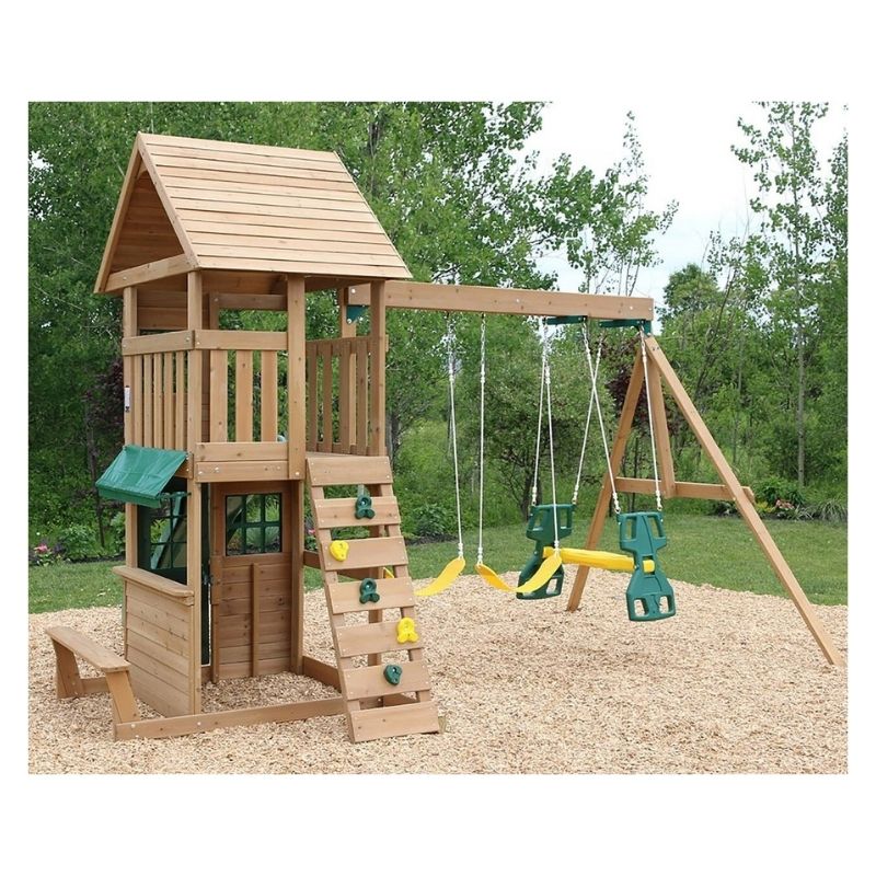 Kidkraft Windale Fort Outdoor Swing Sets – F23220-2