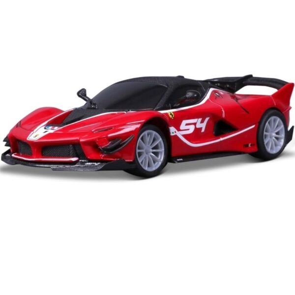 Maisto 1:41 scale die-cast metal FXX-K EVO remote control car with Bluetooth connectivity, showcasing detailed design