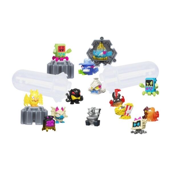 MrBeast Lab Swarms S3 Mega Lab 14 Pack featuring a variety of random collectible figures in colorful packaging