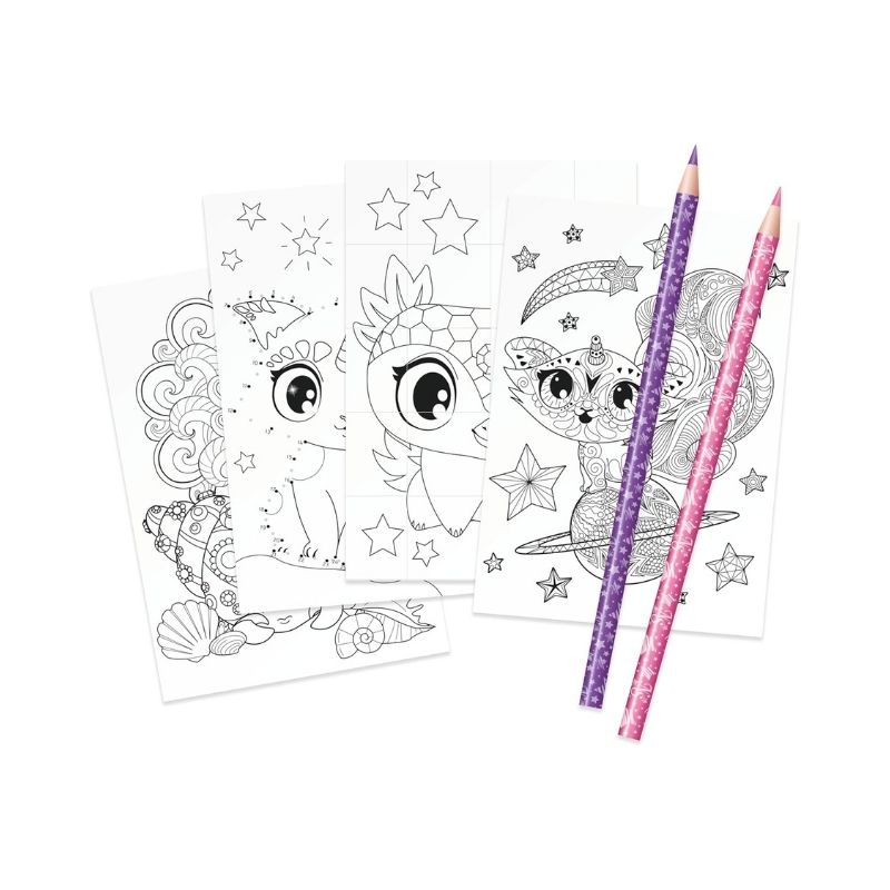 Nebulous Stars 3-tier Pencil Case Cristalia & Agatha – 12609-1 Three-tier pencil case featuring a nebula star design by Cristalia & Agatha, ideal for organizing stationery items