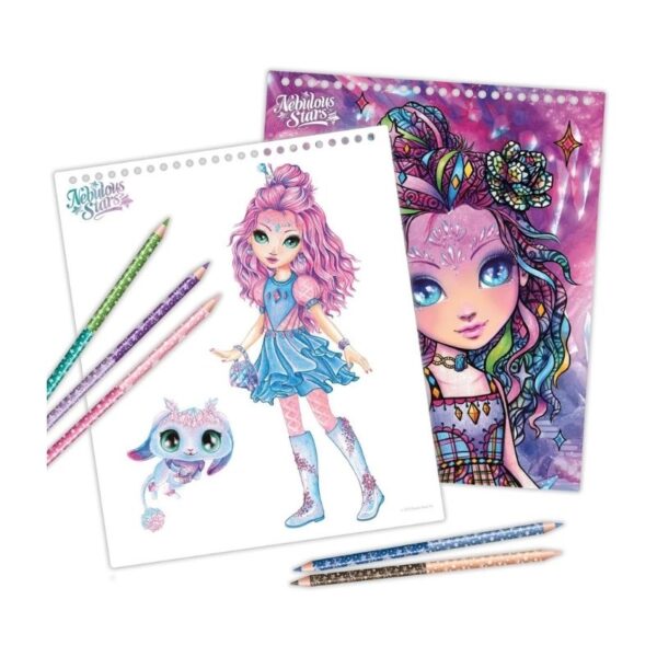 A creative sketchbook titled 