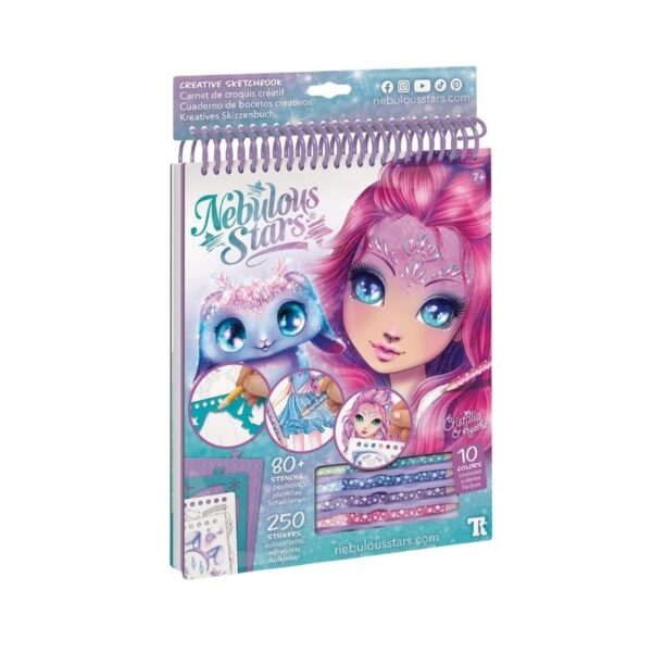 A creative sketchbook titled 