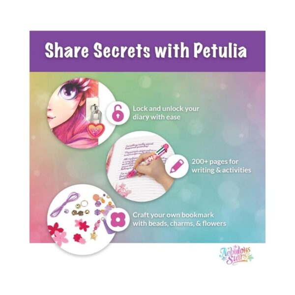 A whimsical diary titled 