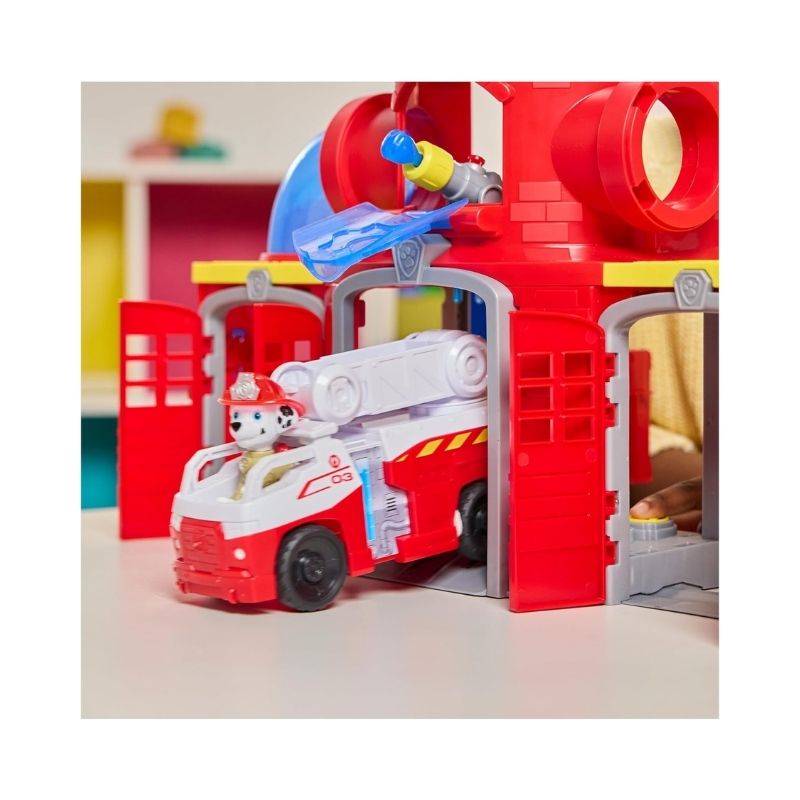 Paw Patrol Fire Rescue Fire Station Playset GML – 6073760-6 Paw Patrol Fire Rescue Fire Station playset featuring colorful fire trucks and characters for imaginative play