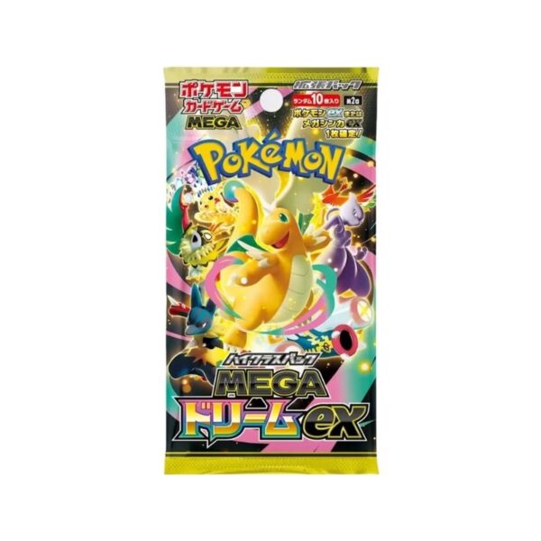 High Class Pack Mega Dream M2a Box for Pokémon Trading Card Game featuring vibrant artwork and collectible cards