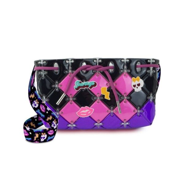 Medium blue Studio Bags displayed on a neutral background, showcasing their sleek design and functional features