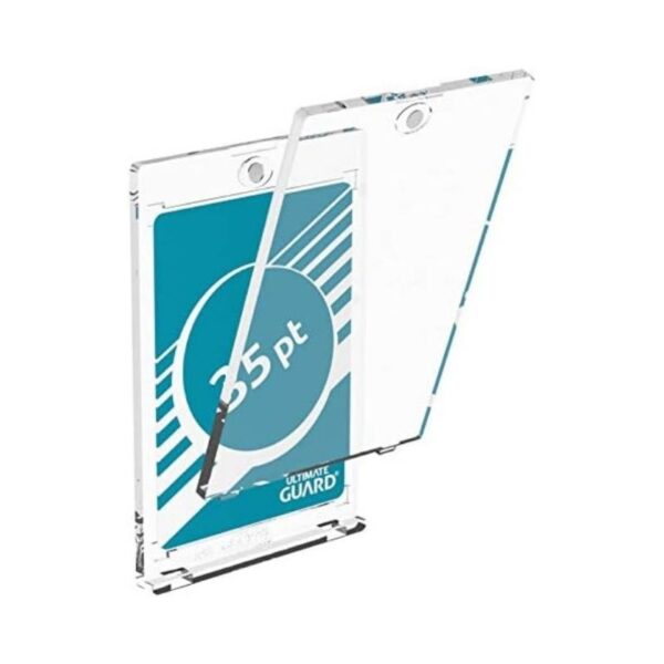 Ultimate Guard magnetic card case, designed for secure storage and protection of trading cards. Sleek and durable design