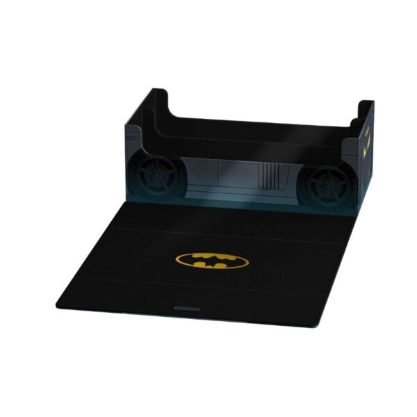 Ultimate Guard Squaroes collectors case featuring DC Batman and Gotham City Batmobile design, ideal for card storage