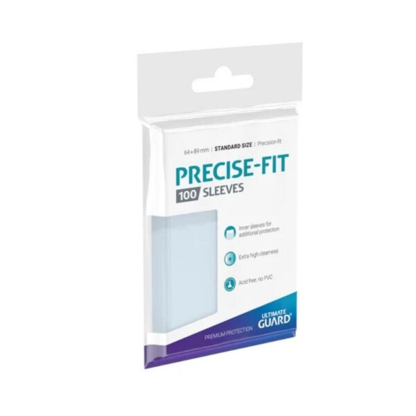 Ultimate Guard Precise-Fit Sleeves for standard cards, designed for optimal protection and clarity