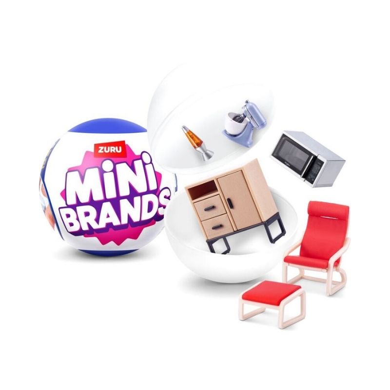 Zuru 5 Surprise Mini Brands Home Season 1 Assorted – 77555GQ2-1 Assorted Zuru 5 Surprise Mini Brands Home Season 1 toys displayed in colorful packaging, showcasing various miniature items